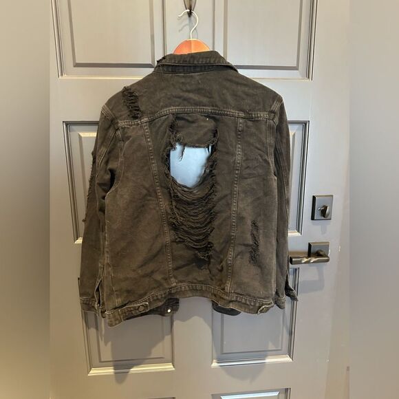 Very rock and roll black jeans jacket - Picture 3 of 5